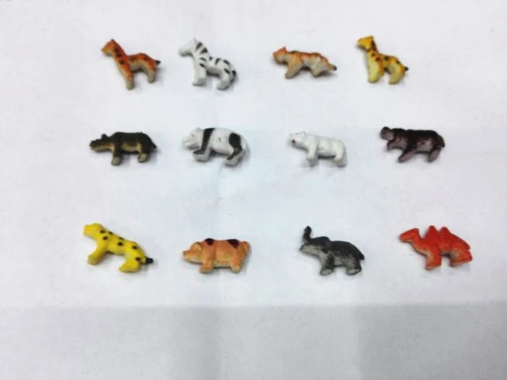 PVC Plastic Animal Cheap Mini Forest Animal Capsule Toy 2