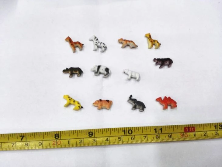 PVC Plastic Animal Cheap Mini Forest Animal Capsule Toy 3