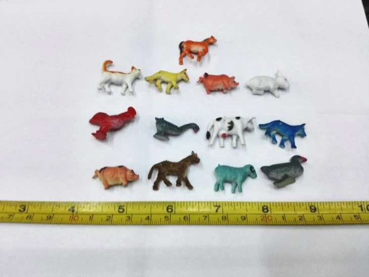 Cheapest 2 Inch Pvc Animal Toys Farm Animals Capsule Toy 2
