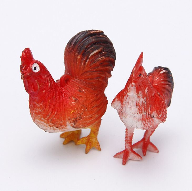 Funny Plastic Cartoon Chicken Capsule Toys For Kid 2