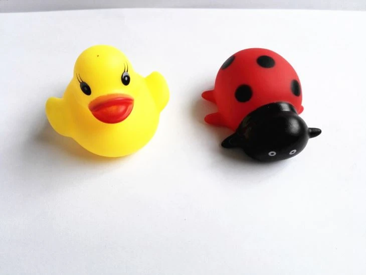 PVC Cute Animal With BB Whistle Bath Toy Capsule Toy 7