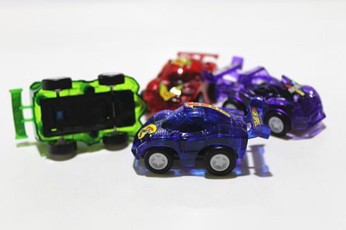 Colorful Transparent Baby Pull Back Car Toy Capsule Toy 2