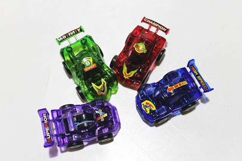Colorful Transparent Baby Pull Back Car Toy Capsule Toy 5