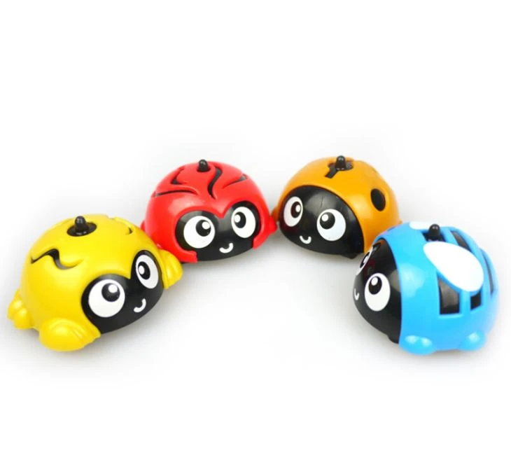 Pull Back Bug Car With Spinning Top Capsule Toy Vending Machine