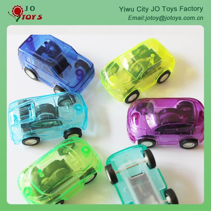 Cheap Colorful 8 Design Transparent Small Plastic Toy Car Back 2