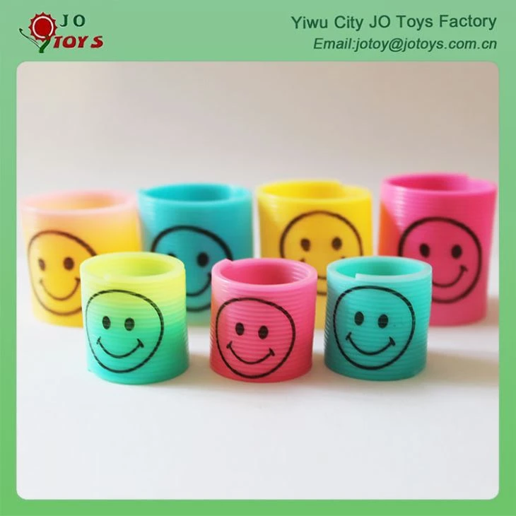 Colorful Plastic Spring Toy With Smiley Capsule Toy 2