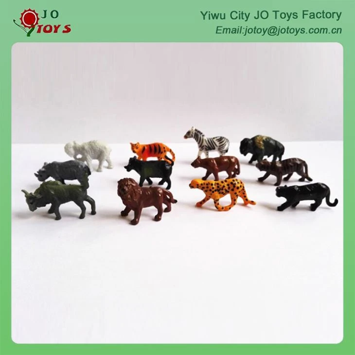 happy mini Zoo animals Plastic for child capsule toy 3
