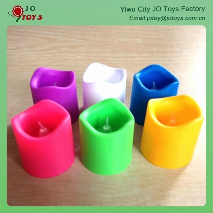 Colorful For Festival LED Candle Light With Wave Edge 2