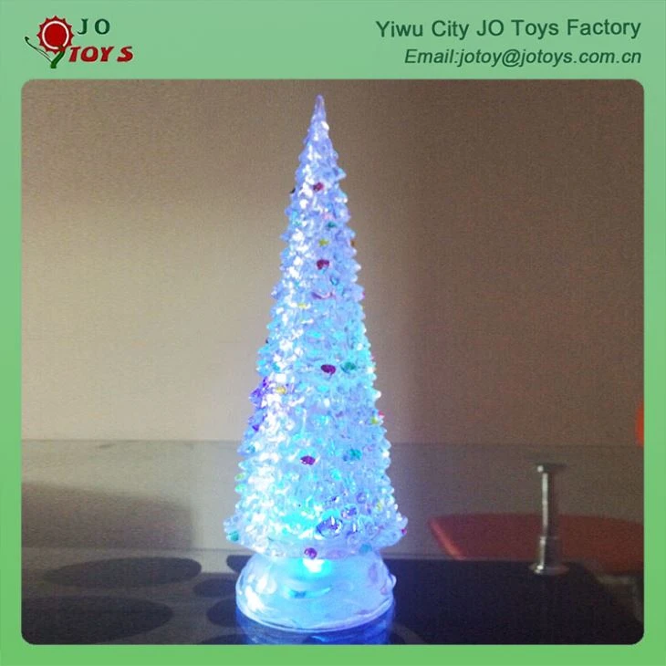 13cm Decoration Colorful Christmas Trees With LED Flash Lights 3