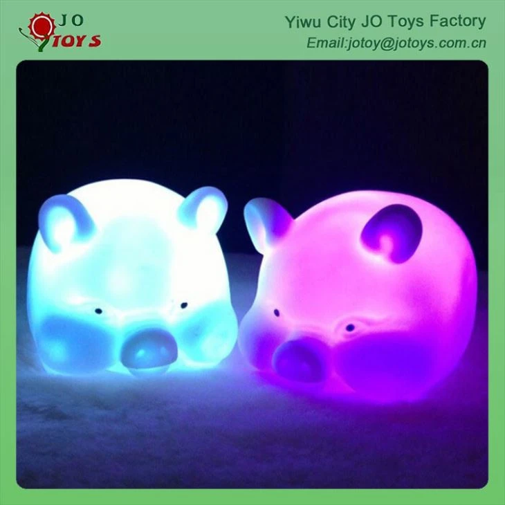 The Adornment Of The Novel Animal Shapes Lit LED Lights Pig Toy