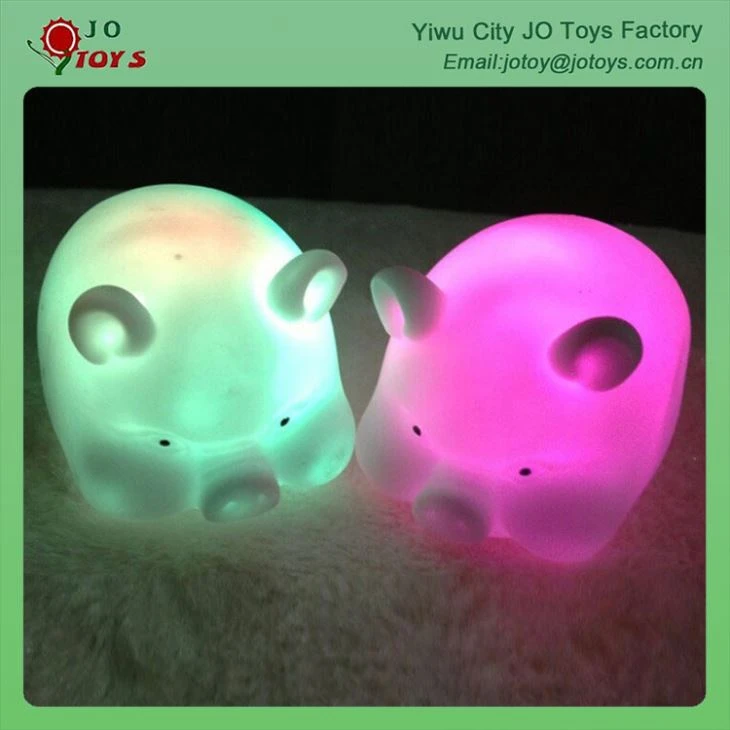 The Adornment Of The Novel Animal Shapes Lit LED Lights Pig Toy 3
