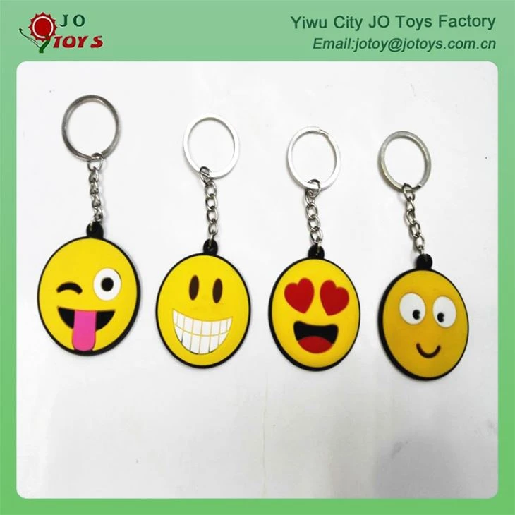 4.5CM Plastic Emoji Keychain For Capsule Toy 3