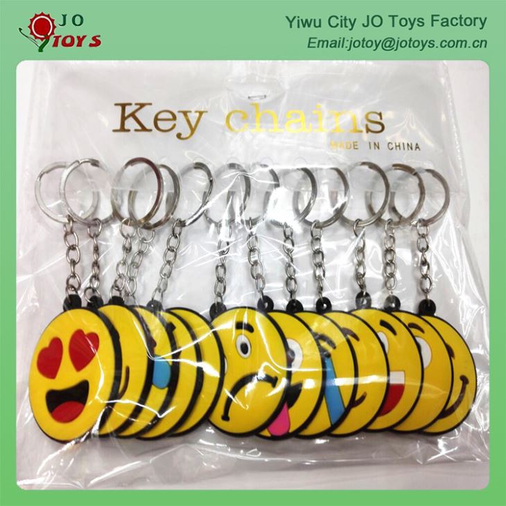 4.5CM Plastic Emoji Keychain For Capsule Toy 7