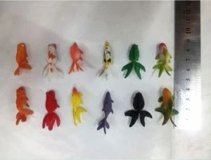 Small PVC Goldfish Toy For Vending Machine Capsule