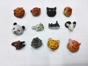Mini Animal Print Toy Plastic Animal Head Toys