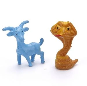 1.75 Inch Mini Chinese Zodiac Plastic Animal Toy