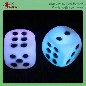 Colorful Plastic Flashing Light Dice Uesd For Festival Or Party