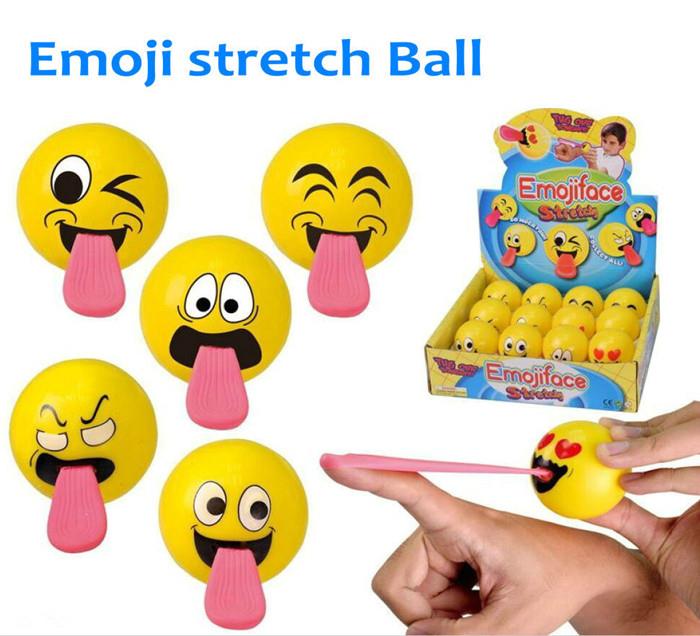 Emoji Stretch Ball For Vending Toy