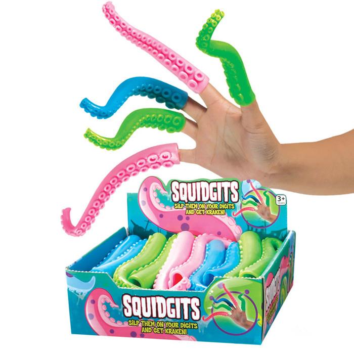 TPR Finger Cuttlefish Toy For Vending Capsule