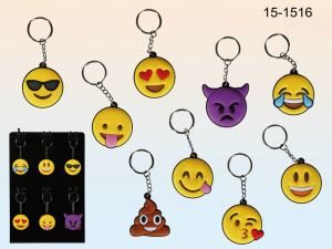 4.5CM Plastic Emoji Keychain For Capsule Toy