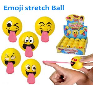 Emoji Stretch Ball For Vending Toy