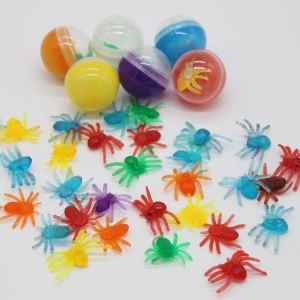 Plastic Mini Spider Toy For 28mm Capsules