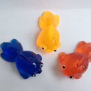 Children's Toy TPR Material Sticky Goldfish Toy For Vending Machine Capsule Toy