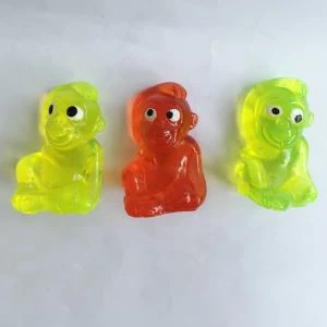 Funny Children's Toy Plastic TPR Jelly Animal Toy Sticky Monkey Toy
