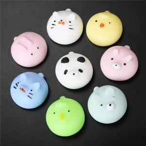 Mini Mochi Squishy Toys Party Favors Panda Squishy Kawaii Squishy Cat Stress Reliever Toys