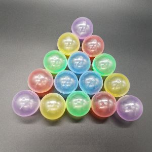 38mm Transparent Colorful Plastic Empty Vending Capsule