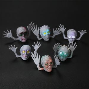 Halloween Small PVC Monster Finger Puppet Toy
