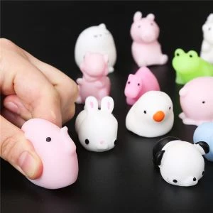 TPR Soft Animal Toys Set Mochi Squishy Squeeze Toy