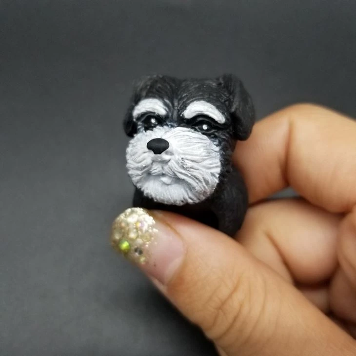 Cute Plastic Animal Dog Toy Ring