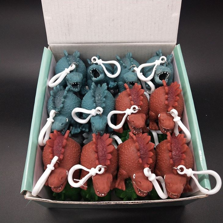 Dinosaur Stress Toys With Keychain