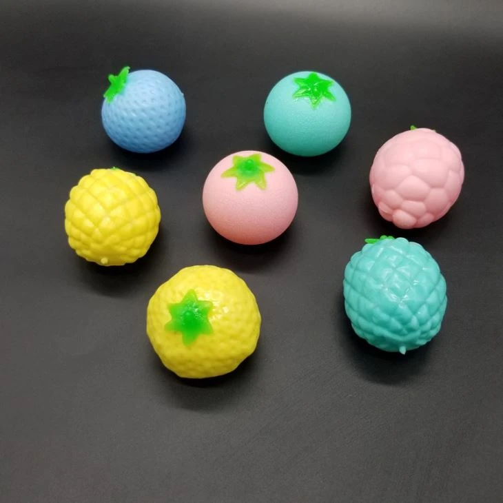 Macarons Squishy Fuit Beads Ball