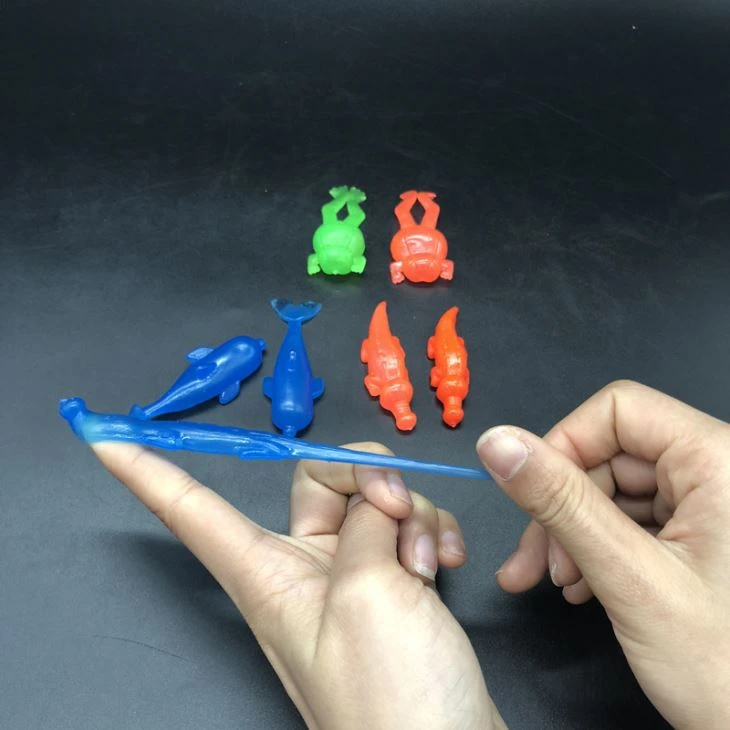 Mini Sticky Slingshot Animal Toys For Plastic Capsule