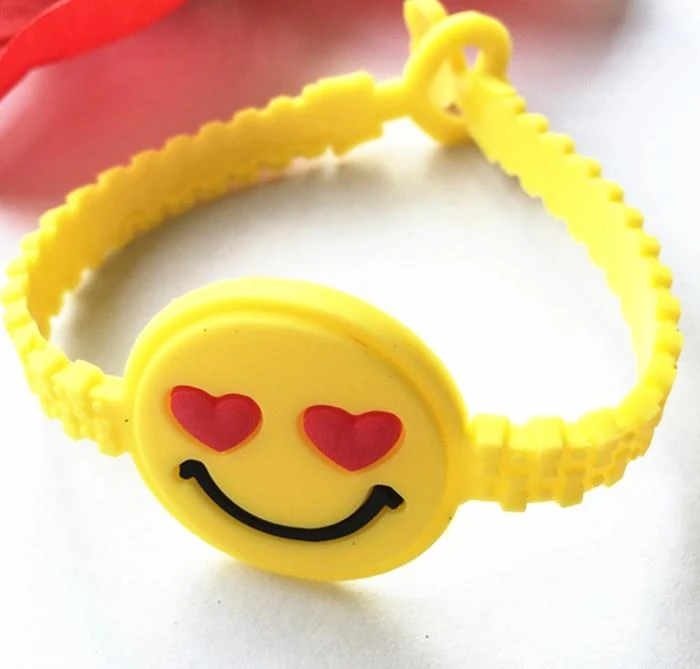 Mixed Emoji Wristband Bracelets