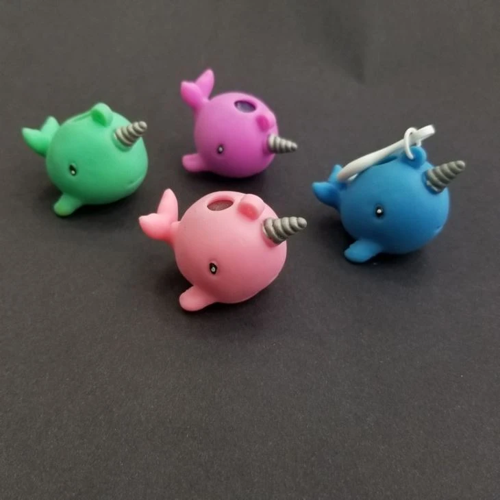Narwhal Shape Mesh Squeeze Ball