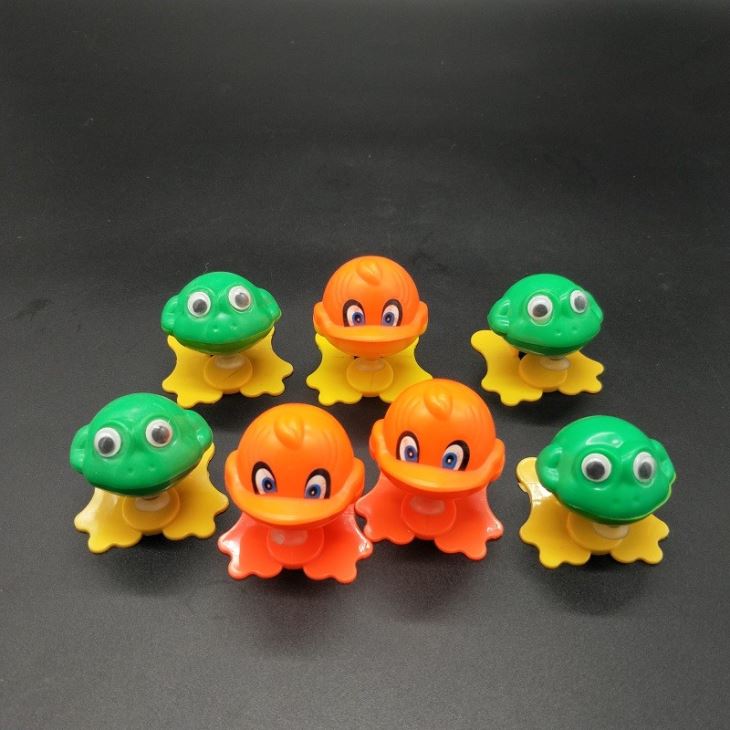 Plastic Cute Jumping Frog Duck