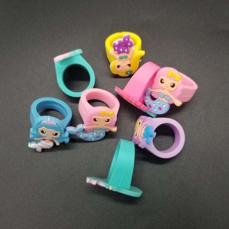 Plastic Mermaid PVC Ring Toy