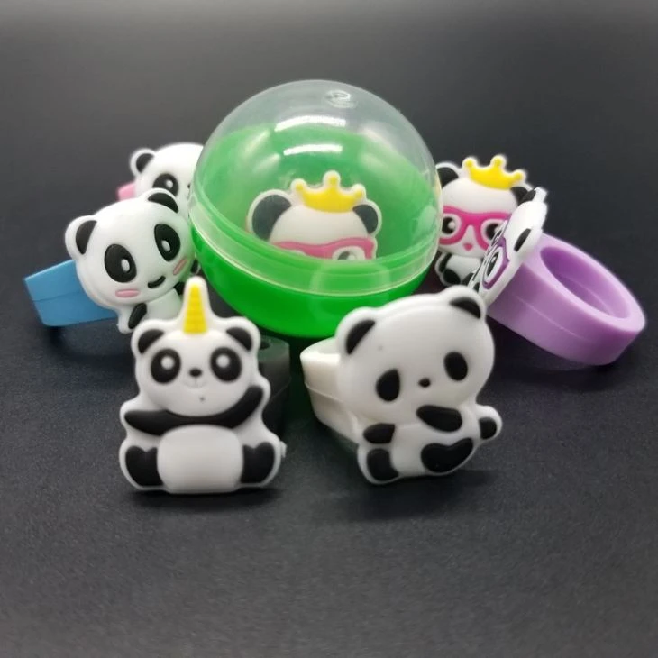 Plastic Panda Ring Toy For Girls