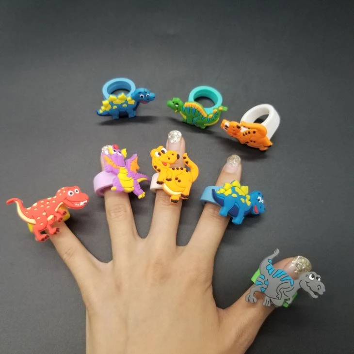 PVC Dinosaur Finger Ring