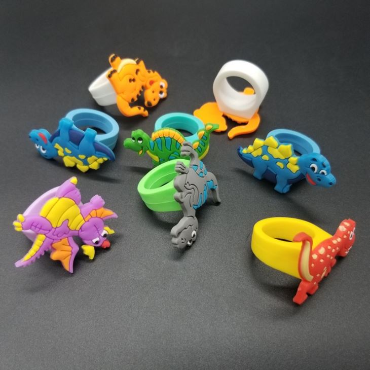 PVC Dinosaur Finger Ring