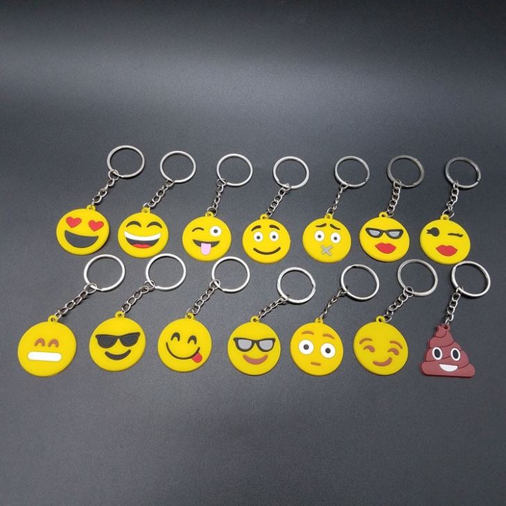 Pvc Emotion Key Chain