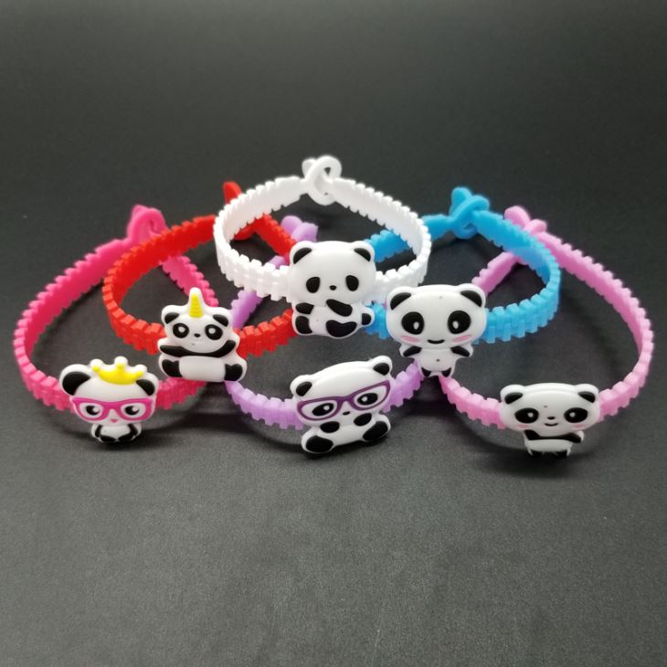PVC Rubber Panda Toy Bracelet