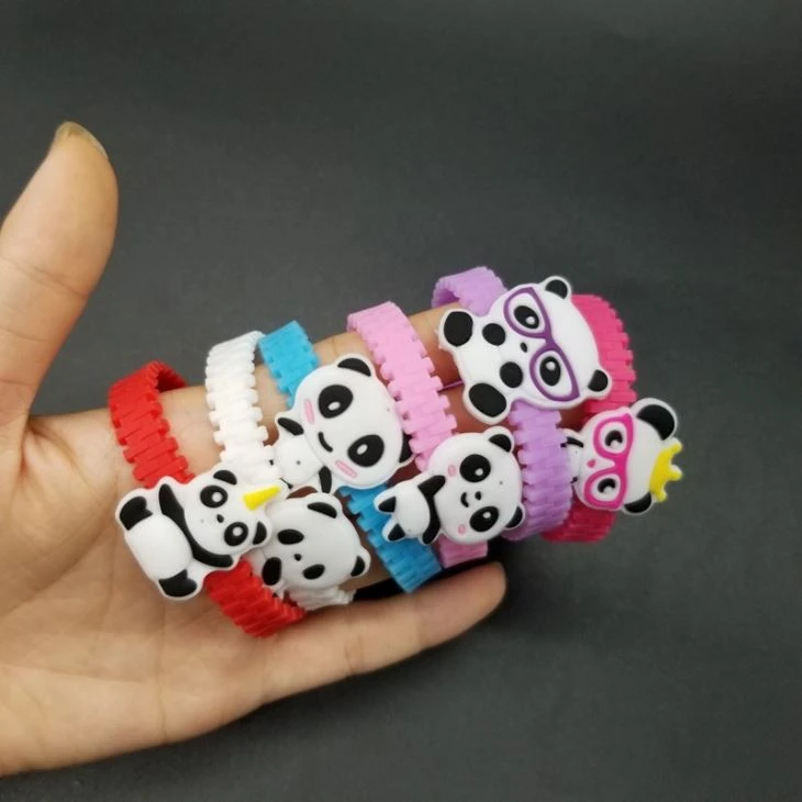 PVC Rubber Panda Toy Bracelet
