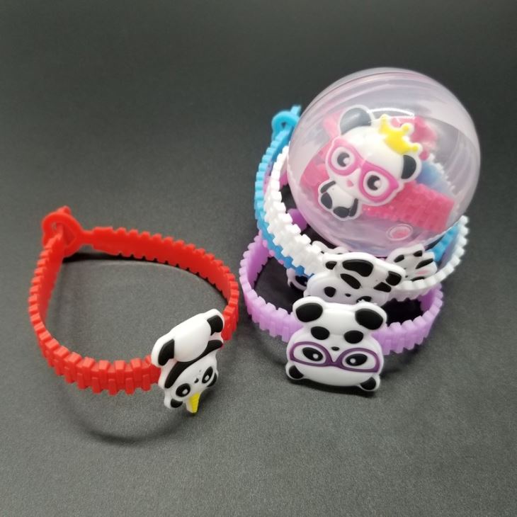 PVC Rubber Panda Toy Bracelet