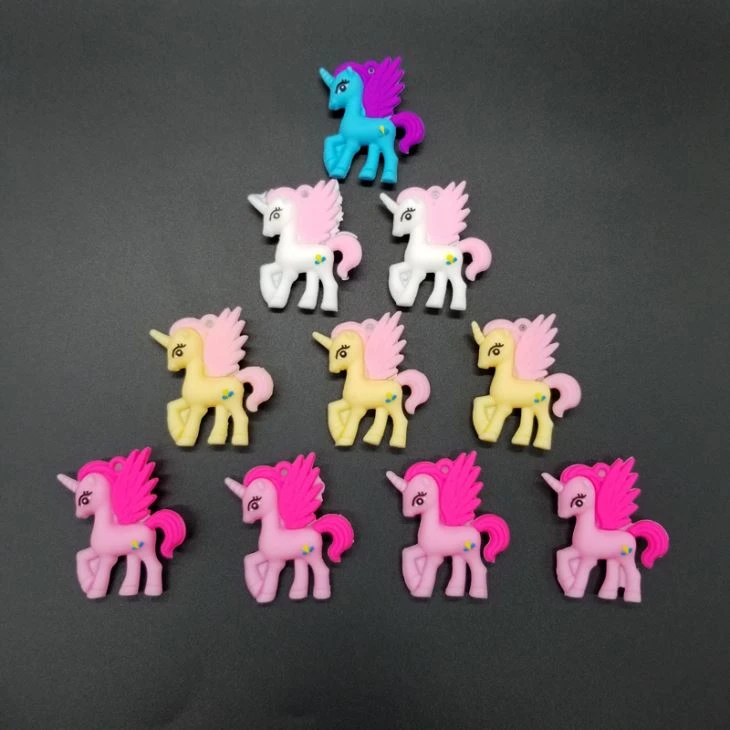 PVC Unicorn Charm Toy