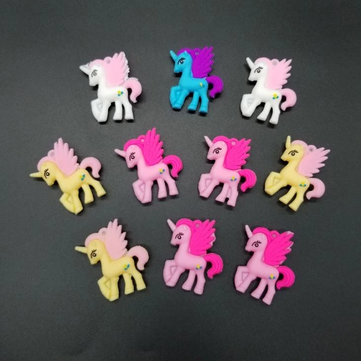 PVC Unicorn Charm Toy