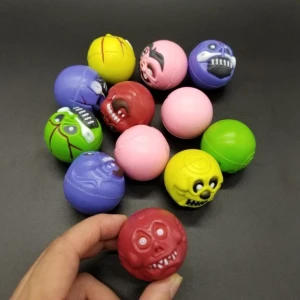 3D Rubber Monster Bouncy Ball